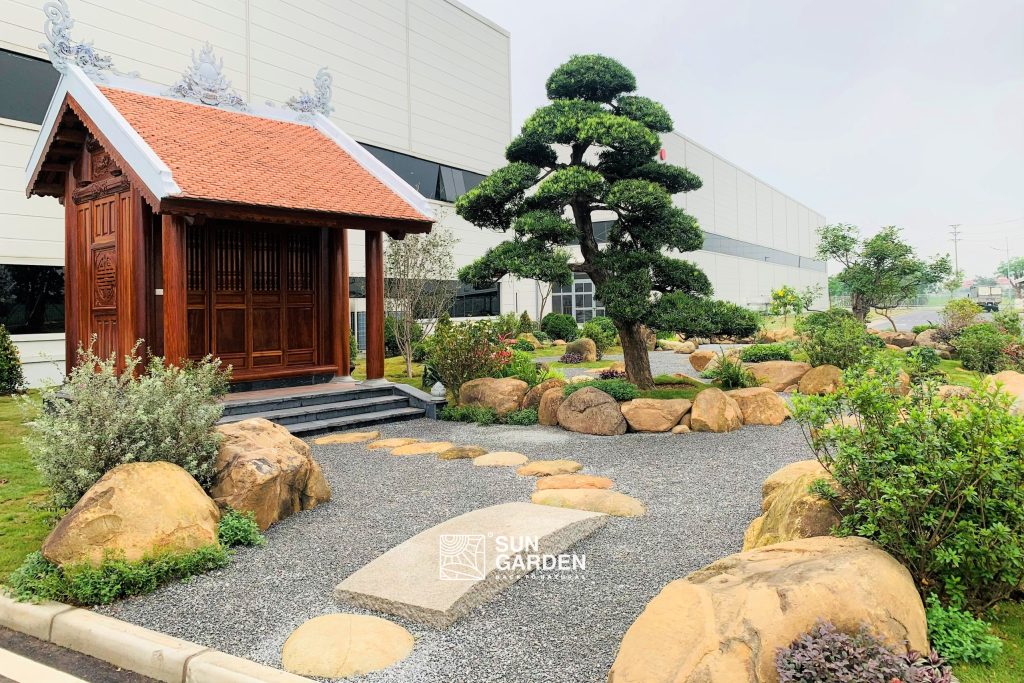 thi công cảnh quan nhà máy 2