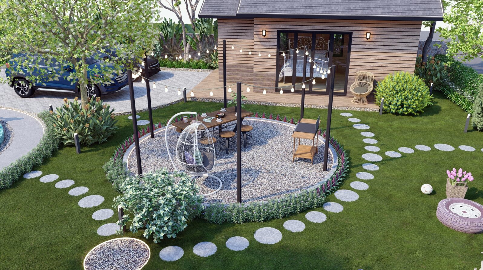 thiết kế cảnh quan sân vườn 5