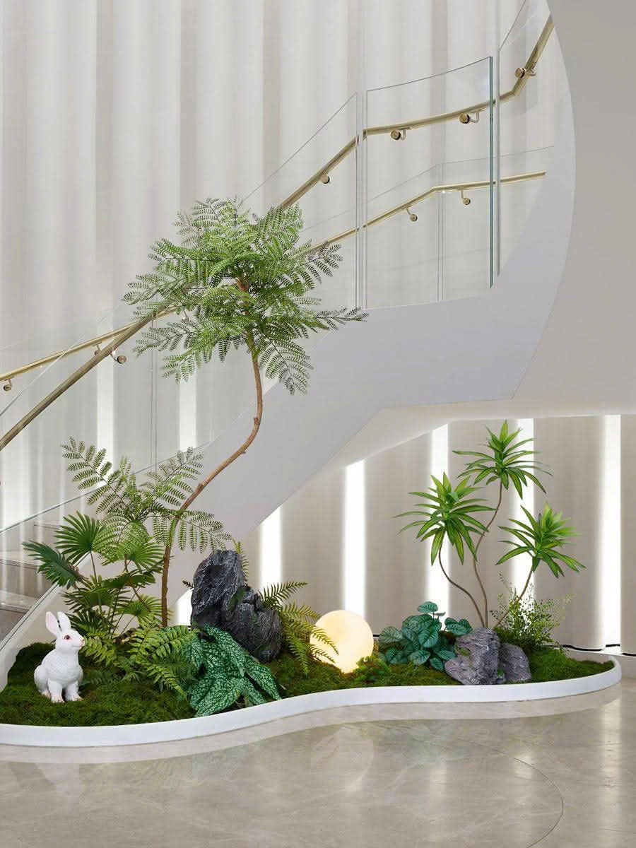 tiểu cảnh trong nhà ống 1