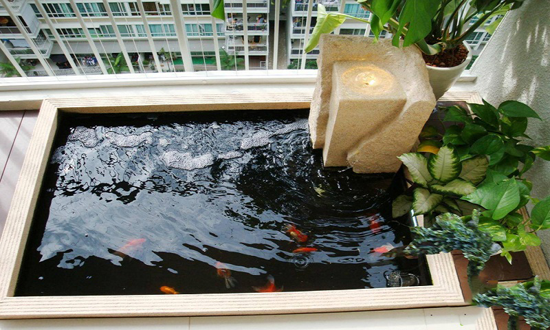 tiểu cảnh trong nhà ống 3