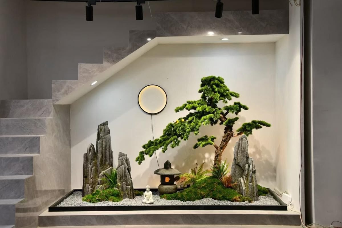 tiểu cảnh trong nhà ống 5