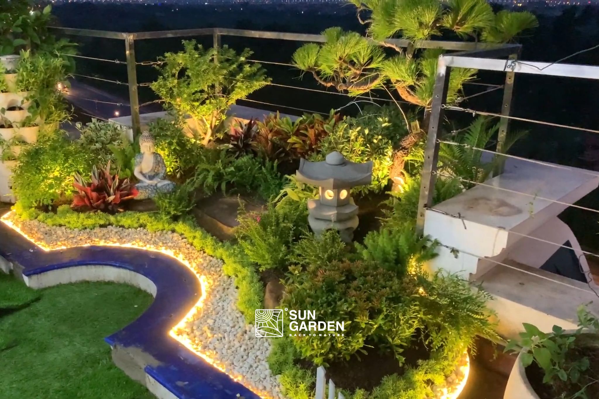 Tiểu cảnh sân vườn nhỏ 5