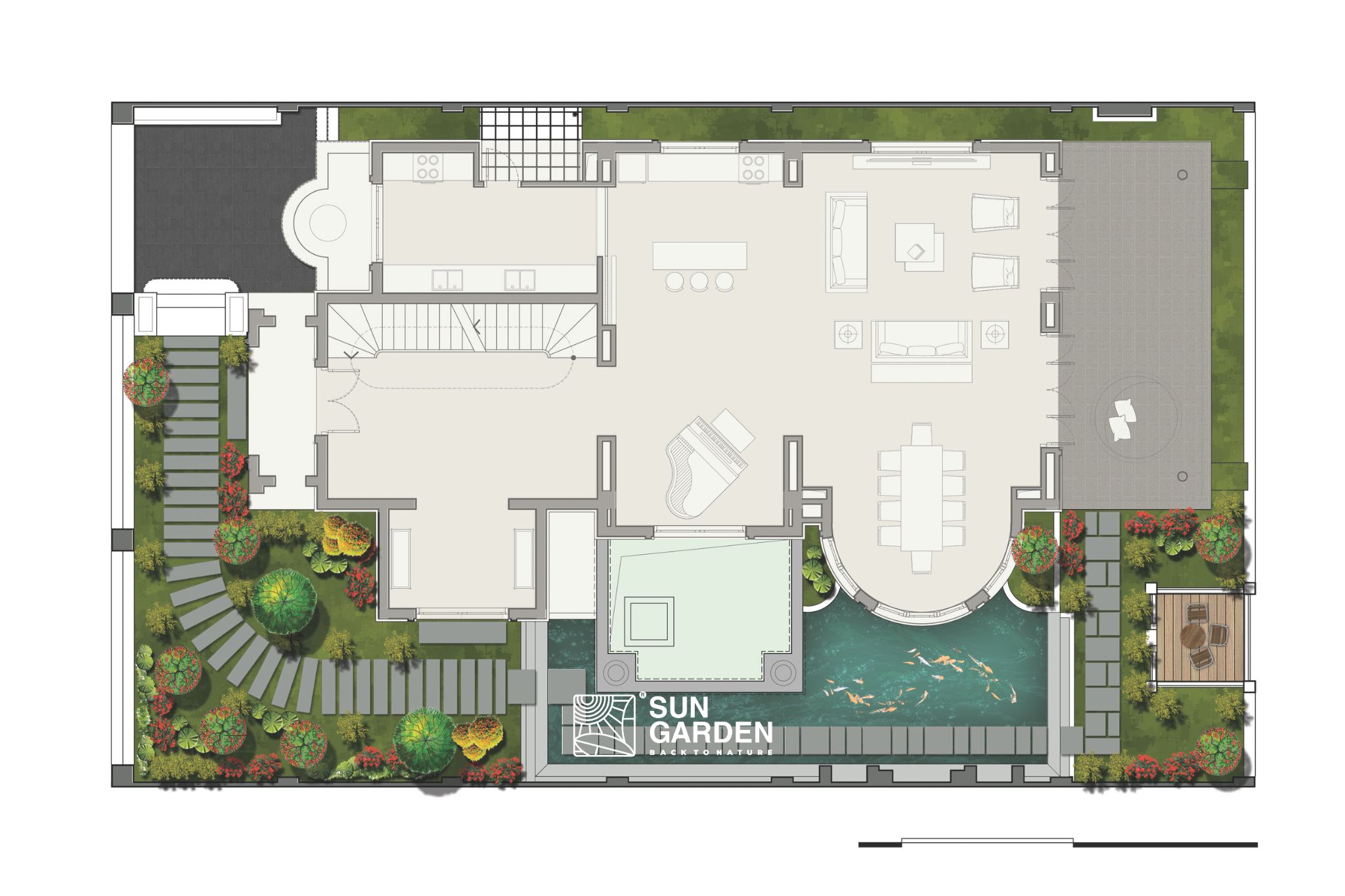 Thiết kế thi công sân vườn 3