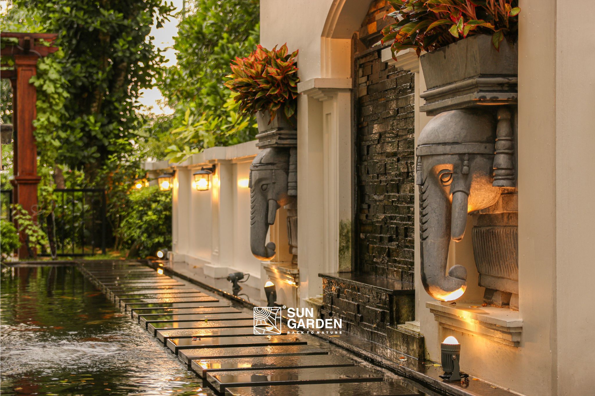 tiểu cảnh sân vườn nhỏ 5